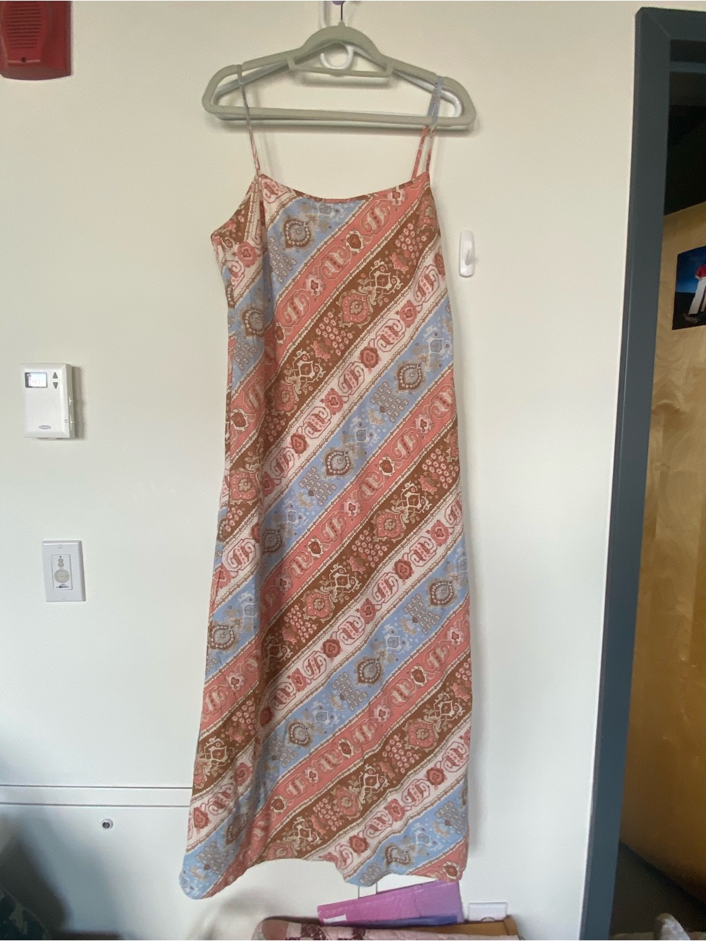 ABERCROMBIE Julia Slip Linen-Blend Midi Dress NWOT - Picture 2 of 5